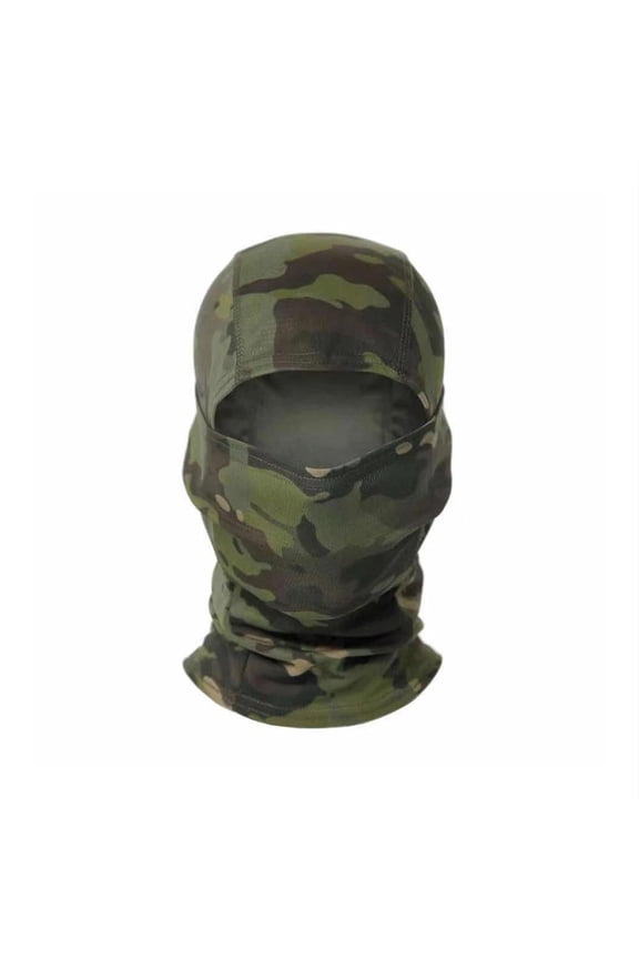 -Tactical Camouflage Balaclava Face Mask UV Protection Neck Gaiter Fits Outdoor Cycling