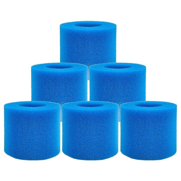 Vensio-Type VI Washable Spa Filter Sponge Cartridge Reusable Pool Foam Filter Replacement for SaluSpa Lay-Z-Spa