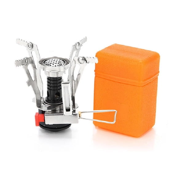 Vensio-Ultralight Portable Backpacking Camp Stove Folding Burner Fits 7/16 Thread Butane Propane Canisters