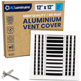 thumbnail image 1 of ACLAMINAIRE 3-Way Vent Cover Ceiling HVAC 12" x 12" Aluminum Curved Blade Adjustable with Easy Airflow Control [13.6" x 13.6" Face], 1 of 9