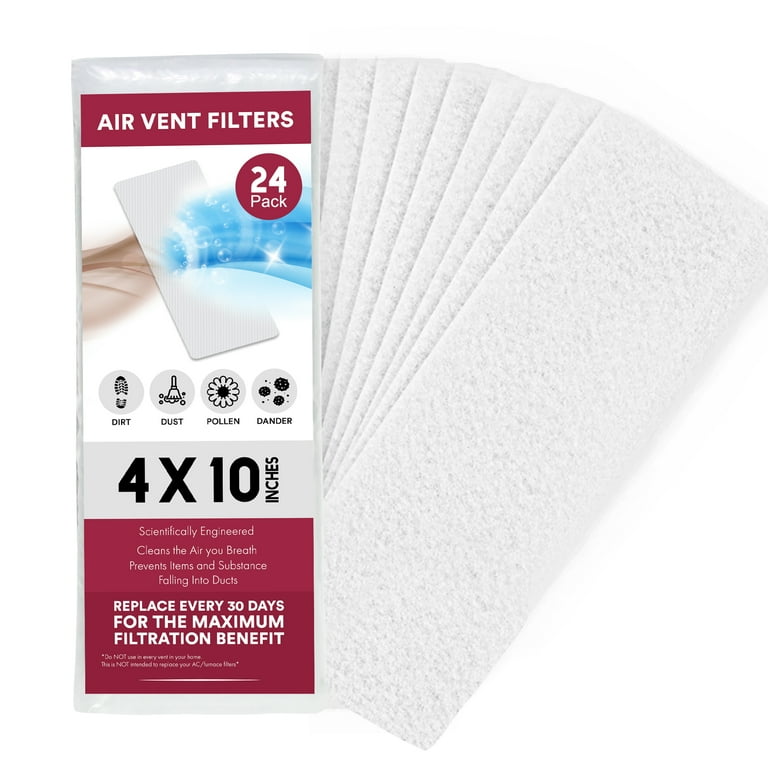 Ceiling vent filters for clearance dust