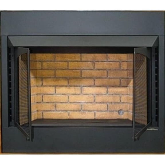 Vent-Free Gas Firebox - Black - 42 Inch - Zero Clearance Design