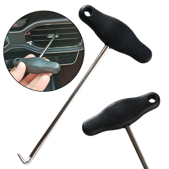 Vent Removal Tool, Car Vent Repair Hooks, Instrument Cluster Removal Pulling Hooks, Conditioning Outlet Hook for Dashboard Louver Slot Extractor