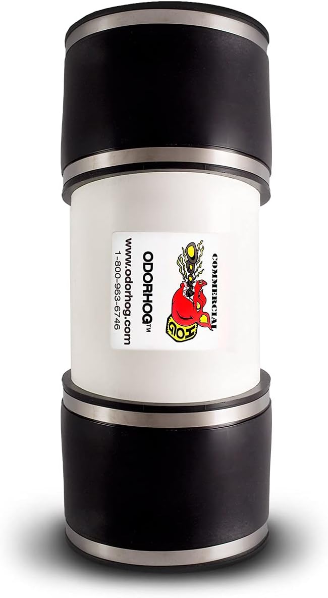 Vent Stack Pipe Filter, PVC Inline Model Removes Outdoor Septic and