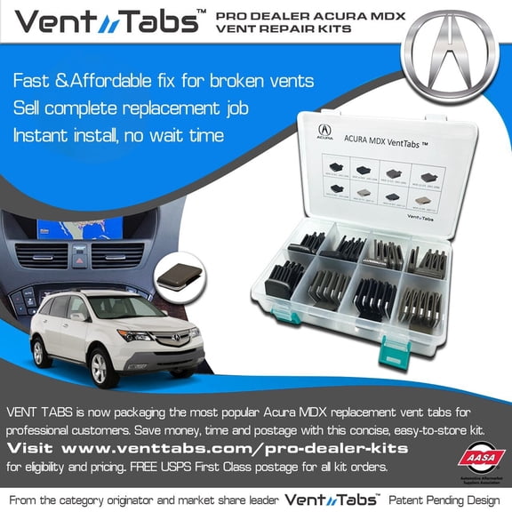 Vent Tabs ACURA MDX Pro Dealer Kit