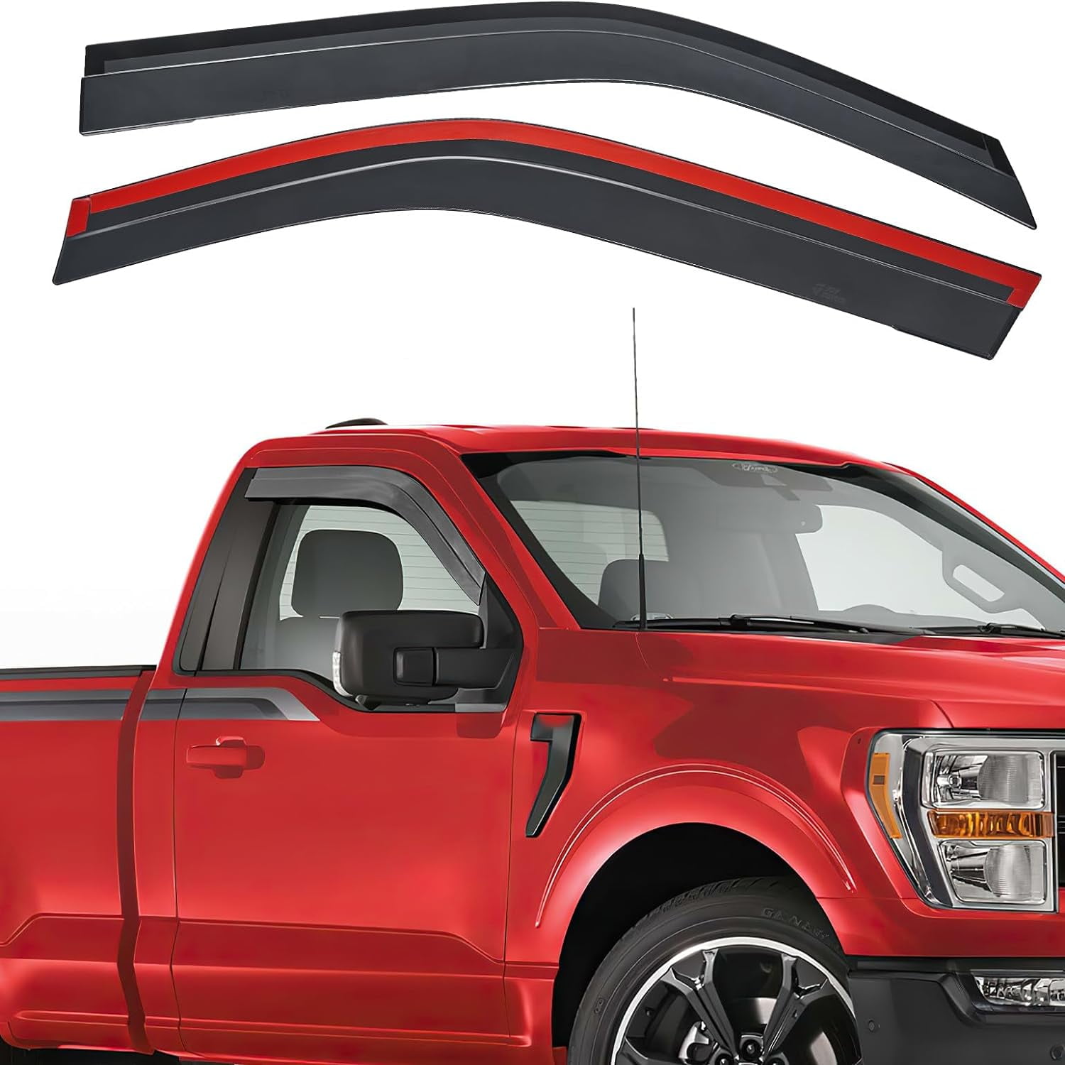 2015 - 2020 F-150 Painted Rain Guards / Window Visors