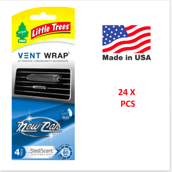 Vent Wrap New Car Little Trees CTK52433 MADE IN USA Pack of 24