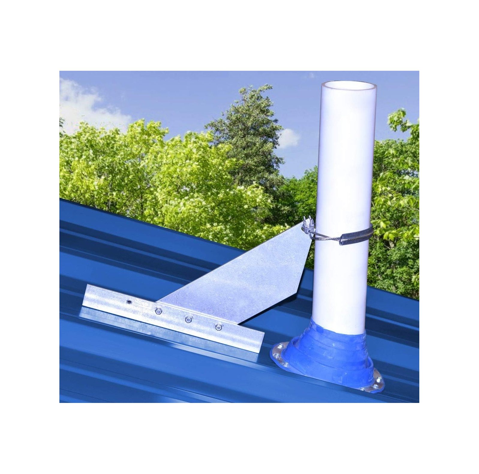 VentSaver EZ Roof Vent Snow Guard for Stack Pipes and Chimneys