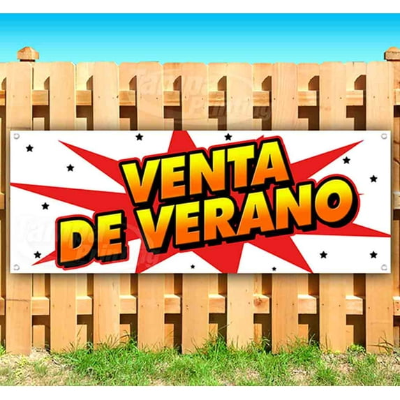 Venta De Verano 13 oz Vinyl Banner With Metal Grommets