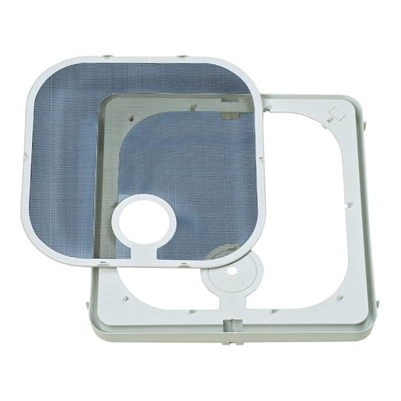 Ventadome Replacement Screen - Birch White - V2092 & V2094 Corner Ventilator Parts - Removable Screen Only - Window Ventilation Replacement