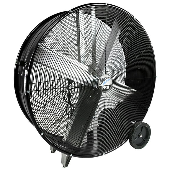Ventamatic B1964650 MaxxAir Pro Series 42 in. Belt Drive Portable Barrel Fan, 13300 CFM, Black