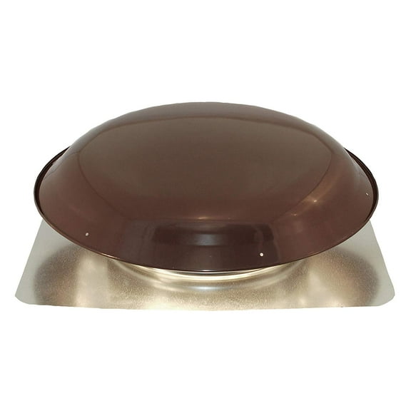 Ventamatic Static Galvanized Steel Dome and Flange Roof Vent VX25BRN - Steel - Brown