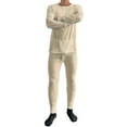 thumbnail image 1 of Ventana Men's Fleece Lined Thermal Underwear sets Winter Insulated Long John Cotton Base Layer with Top and Pants, 1 of 2