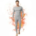 thumbnail image 1 of Ventana Men’s Fleece Thermal Underwear Set Ultra Soft Long Johns Base Layer 2pc Top Pants, 1 of 6