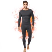 Ventana Men’s Fleece Thermal Underwear Set Ultra Soft Long Johns Base Layer 2pc Top Pants