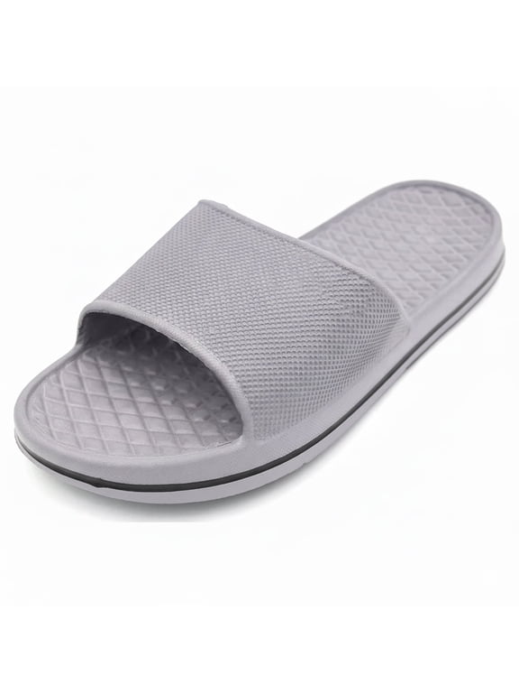 Men's Summer Sandals Shower Slides Slip On Shoes Gym Recovery