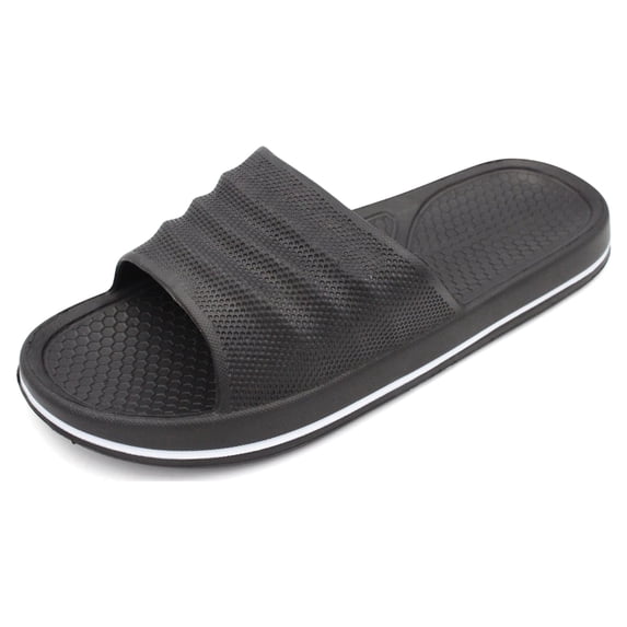 Ventana Men's Summer Sandals Shower Slides Slip On Shoes Gym Recovery