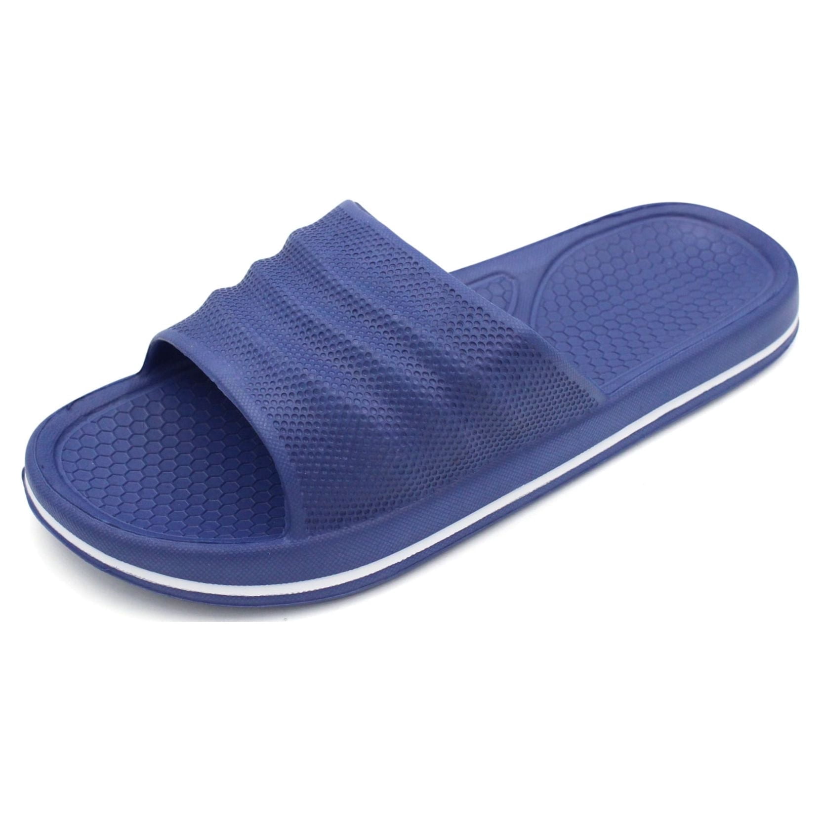 Ventana Men’s Slides Athletic Gym Slip On Shoes Light Weight Non Slip Shower Sandals