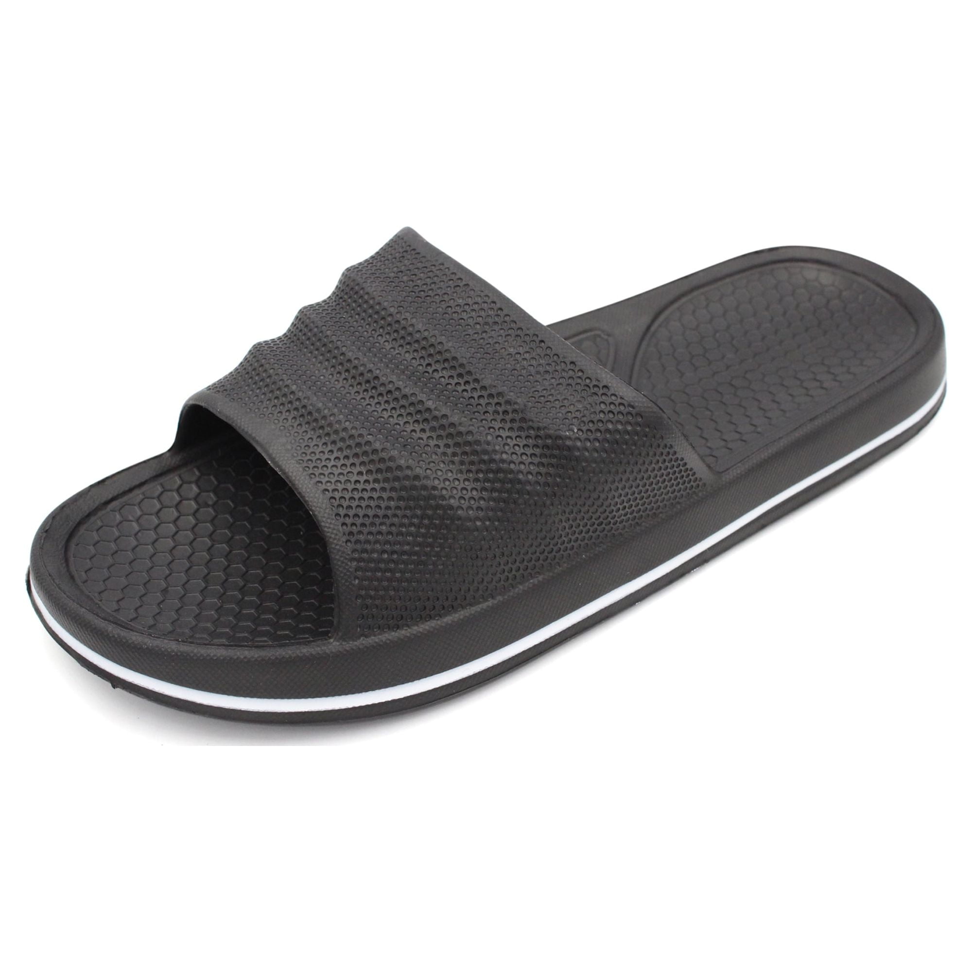 Ventana Men's Slides Athletic Slip On Open Toe Beach Sandals Sports ...