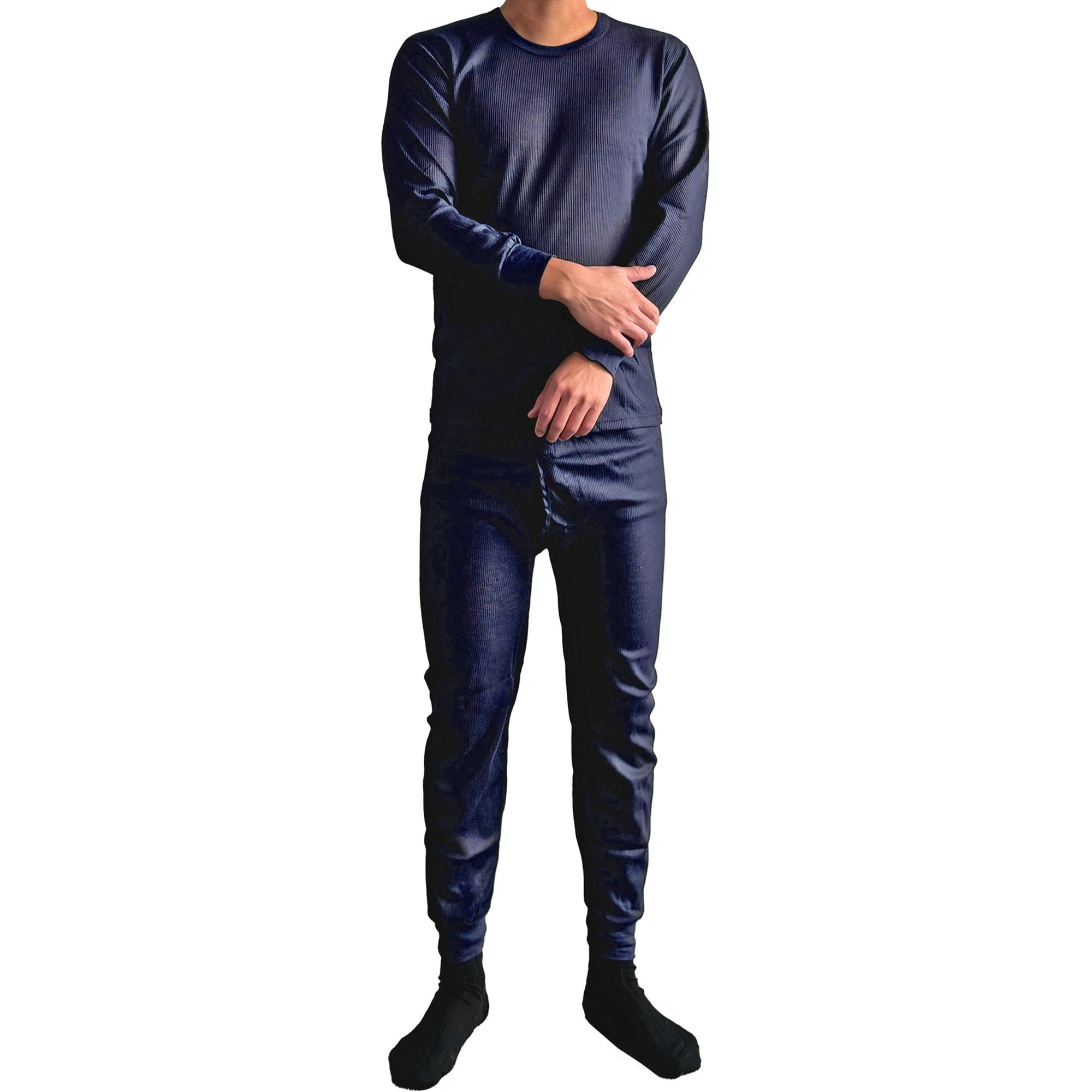 Ventana Mens 2pc 100% Cotton Thermal Underwear Set Long Johns 