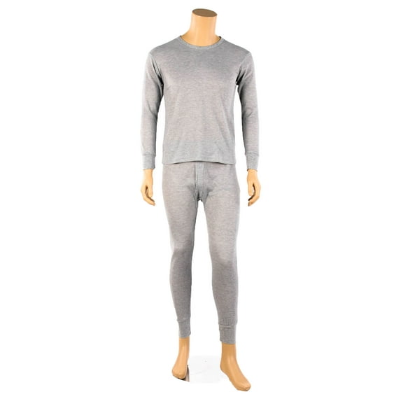Ventana Mens 2pc 100% Cotton Thermal Underwear Set Long Johns