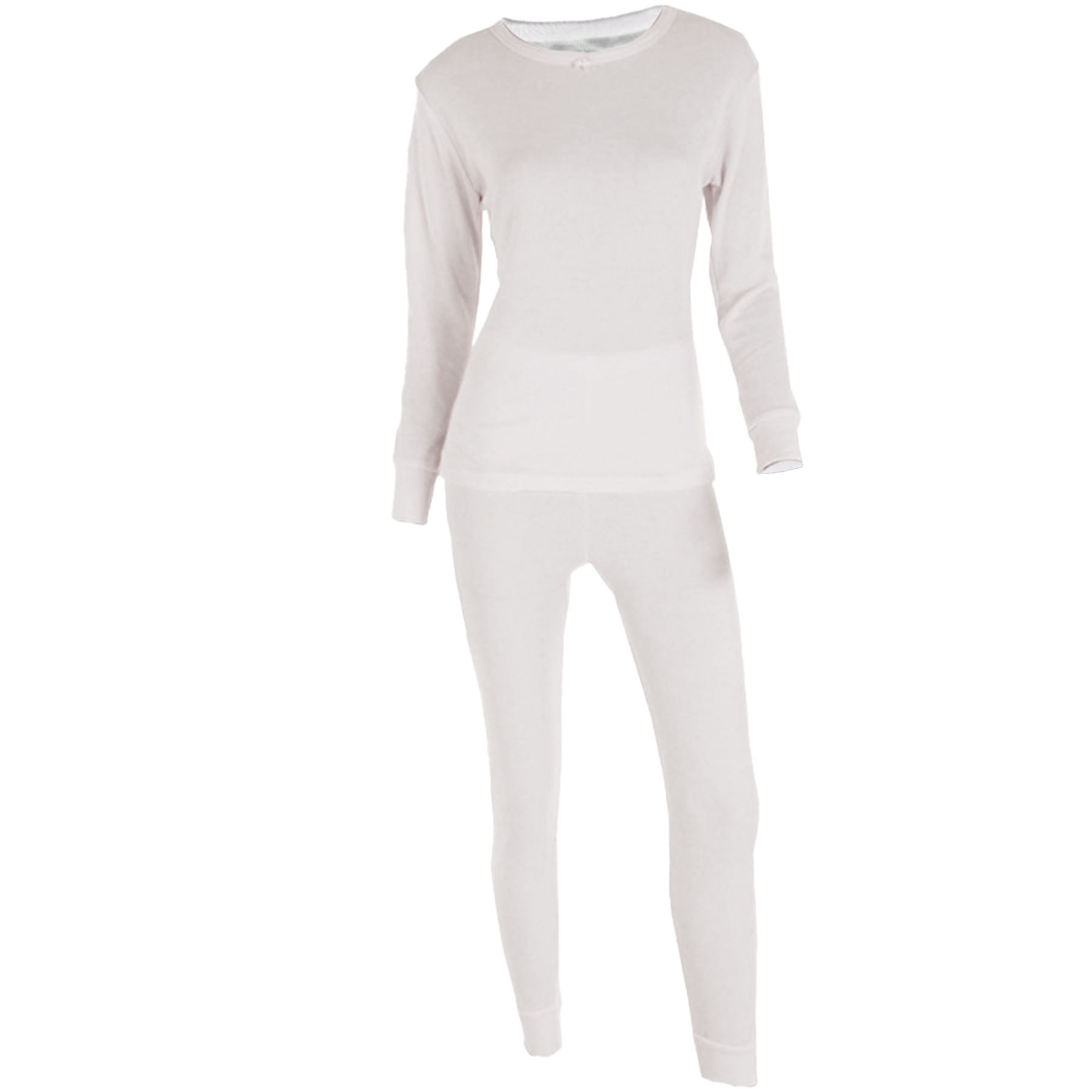 Ventana Women's Cotton Thermal Underwear Set Warm Waffle Knit
