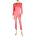 thumbnail image 1 of Ventana Women's Cotton Thermal Underwear Top Bottom 2pc Set Long John Loungewear Regular Plus Size, 1 of 2