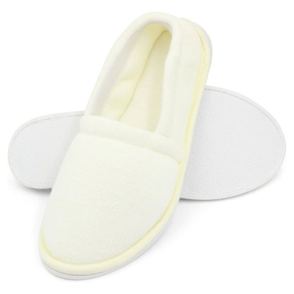 Ventana Women's Terry Slippers Indoor Bedroom House Christmas Shoes
