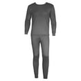 thumbnail image 1 of VentanaMens 100% Cotton Thermal Sets Fleece Lined 2 Pc Long Johns Top Pants Warm Pajama, 1 of 4