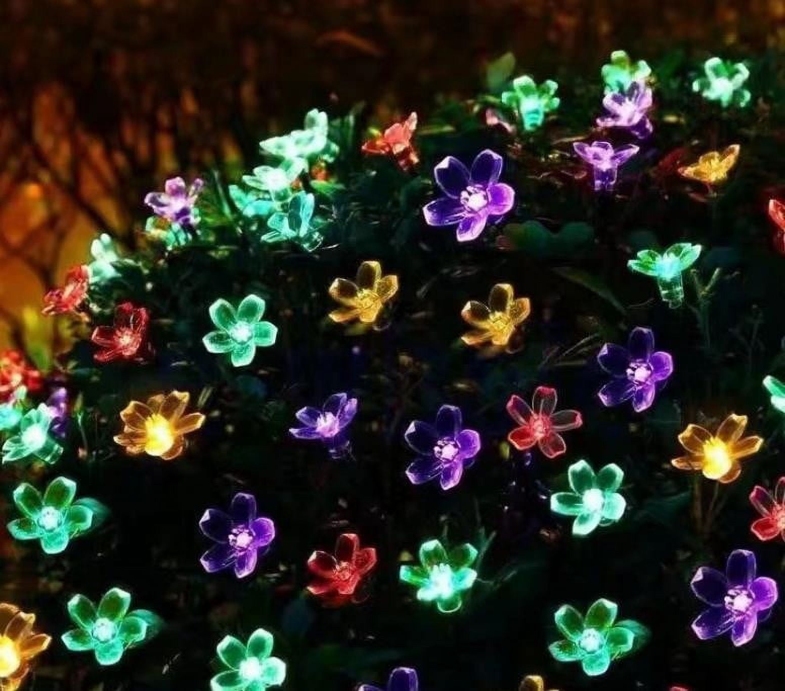 Ventas estacionales, Cadena de luz LED con forma de bola de burbuja, color Solar, para acampar al aire libre, patio, intermitente decorativo Akmoler