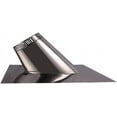 Vented 7/12 to 12/12 Pitch Roof Flashing for 6" Diameter 304 Stainless