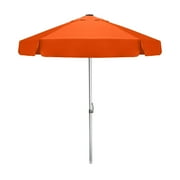 STROMBERGBRAND UMBRELLAS The Vented Bistro 7ft Windproof Sun Shade Outdoor Patio Umbrella with Push Button Tilt, Restaurant Market Outdoor Table Umbrella, Heavy Duty Commercial Quality Patio Umbrella, Orange