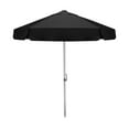 thumbnail image 1 of The Vented Bistro 7ft Windproof Sun Shade Outdoor Patio Umbrella with Push Button Tilt, Restaurant Market Outdoor Table Umbrella, Heavy Duty Commercial Quality Patio Umbrella, Black, 1 of 7