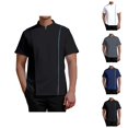 thumbnail image 1 of Vented Chef Coat Men Summer Short Sleeve Chef Jacket Clothes Kitchen Work Uniform, 1 of 5