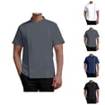 thumbnail image 1 of Vented Chef Coat Men Summer Short Sleeve Chef Jacket Clothes Kitchen Work Uniform, 1 of 5