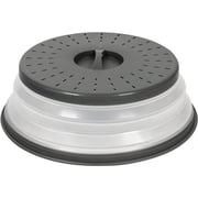 Vented Collapsible Microwave Cover - Charcoal - Medium