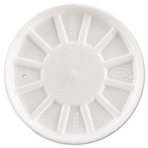 Vented Foam Lids, Fits 6 Oz To 32 Oz Cups, White, 50 Pack, 10 Packs/carton | Bundle of 2 Cartons