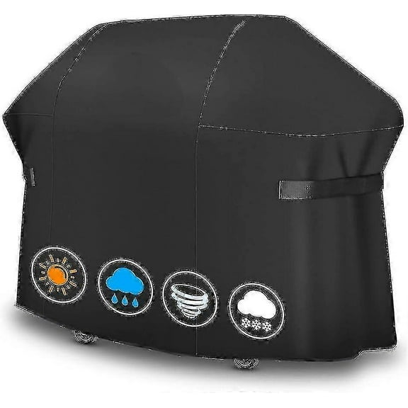 Vented Grill Cover, Compatible with Weber Summit 600-670 Models and Genesis 435, 58x24x46 Inch