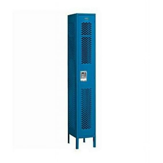 Vented Metal Locker - Single Tier - Blue - Assembled