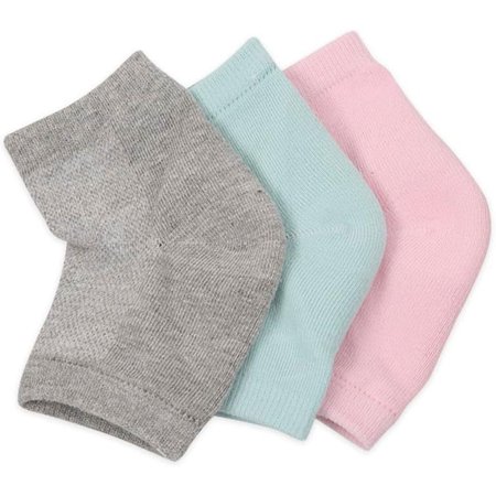 Vented Moisturizing Gel Heel Sleeves for Dry Hard Cracked Skin Moisturizing Socks 3 Pairs