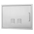 Vented Outdoor Kitchen Doors23 W x 17" HStainless Steel BBQ Single