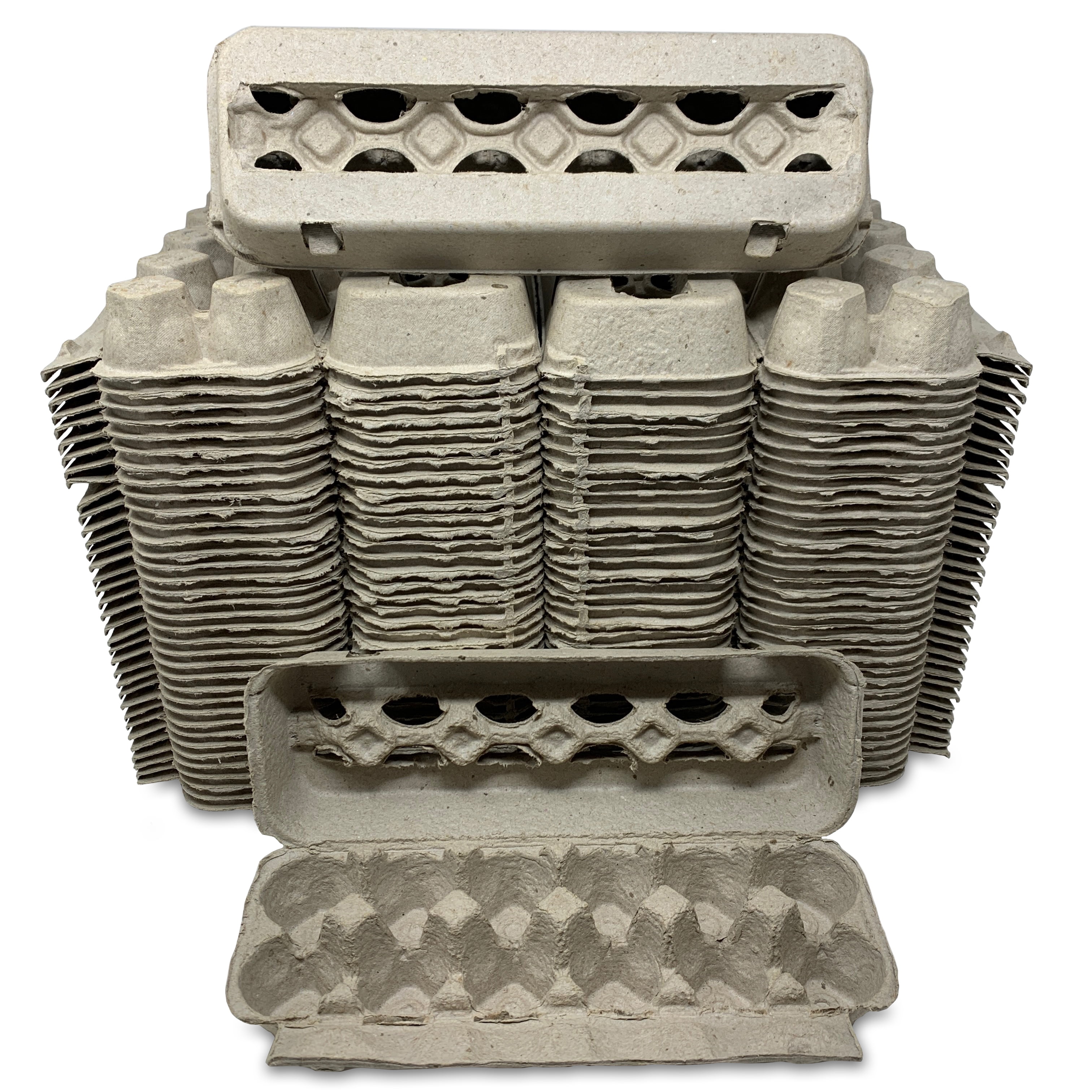Vented Paper Pulp Egg Cartons (72 Pack)