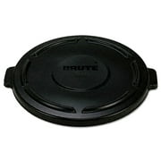 Rubbermaid Commercial Vented Round BRUTE Lid, 24.5 dia x 1.5h, Black -RCP264560BLA
