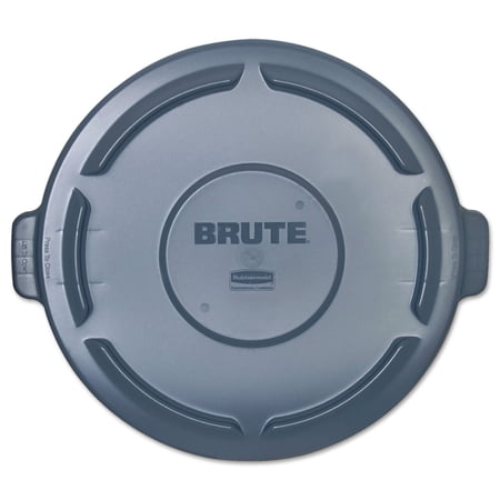 Rubbermaid Commercial Brute 44-gallon Container Lid Plastic - 4 / Carton - Gray