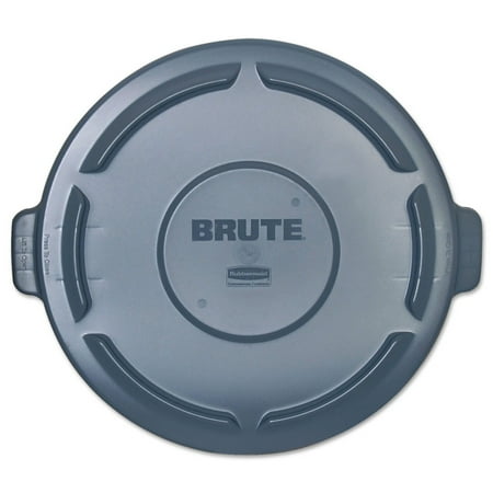Rubbermaid Commercial Brute 44-gallon Container Lid Plastic - 4 / Carton - Gray