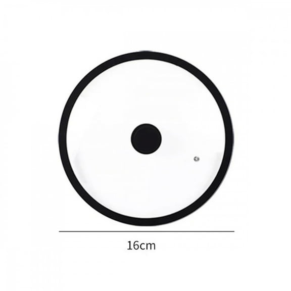 Vented Tempered Glass Universal Lid for Pot Pan Skillet with Heat Resistant Silicone Rim Microwave Splatter Lid Cover