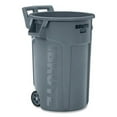 thumbnail image 1 of Vented Wheeled Brute Container, 44 Gal, Plastic, Gray | Bundle of 10 Each, 1 of 2