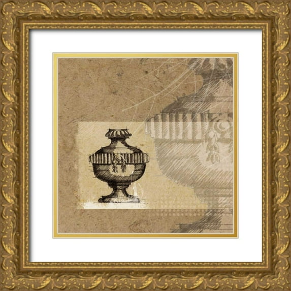 Venter, Marcel 12x12 Gold Ornate Wood Framed with Double Matting Museum Art Print Titled - Once Upon A Time II