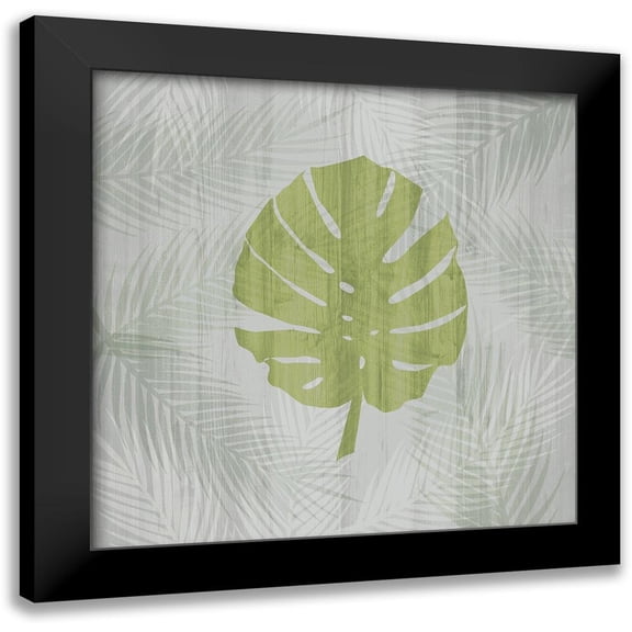 Venter, Tandi 12x12 Black Modern Framed Museum Art Print Titled - Palm Leaf