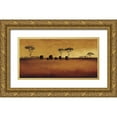 thumbnail image 1 of Venter, Tandi 14x9 Gold Ornate Wood Framed with Double Matting Museum Art Print Titled - Serengeti II, 1 of 4